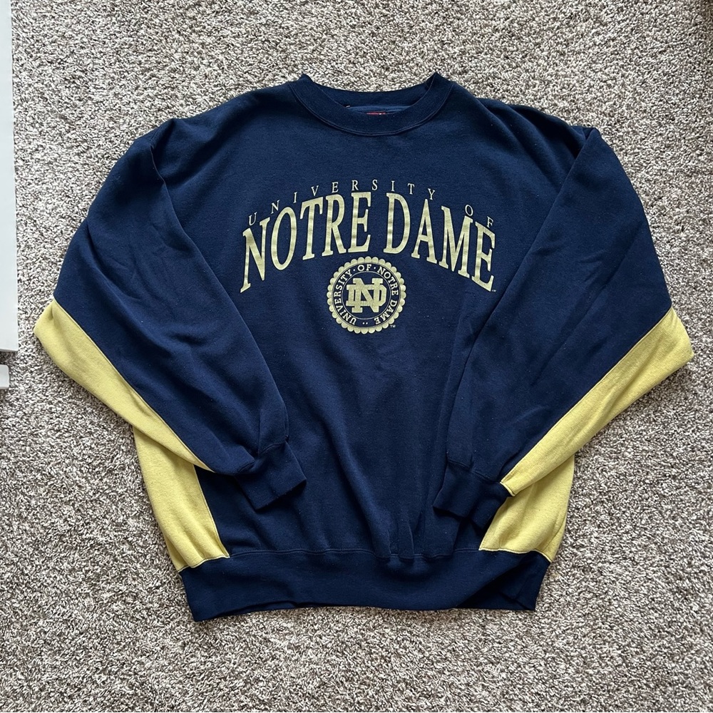 Vintage Notre Dame Crewneck Sweatshirt